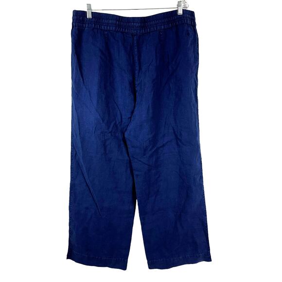 Tommy Bahama NWT Two Palms High Rise 100% Linen Easy Pants Island Navy Size XL - Picture 2 of 9